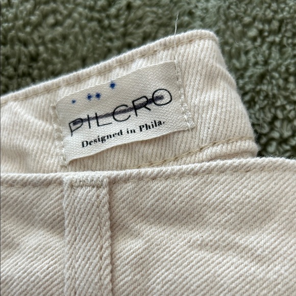 Anthropology Pilcro Sparkle Cream Textured Pants - Picture 8 of 10